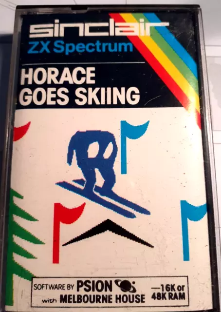 HORACE GOES SKIING - Melbourne House Psion Software  ZX Spectrum vintage