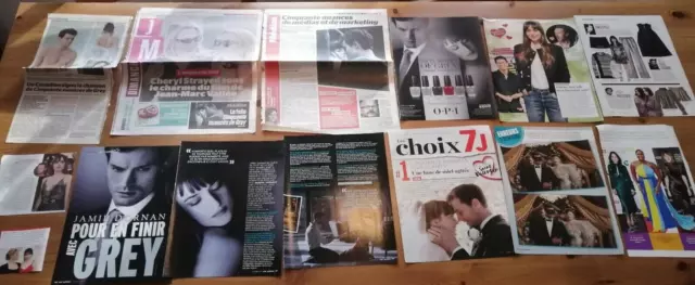 fifty shades of grey magazine Newspaper Clippings Jamie Dornan Dakota Johnson