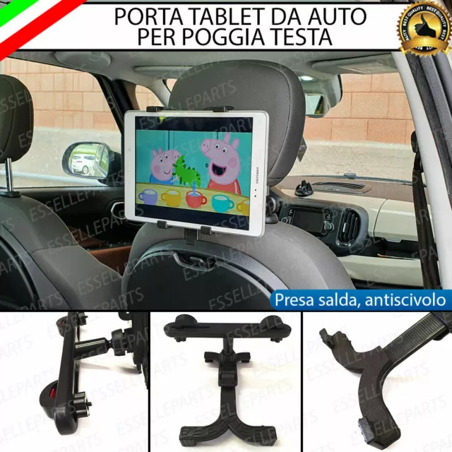 Supporto Porta Tablet Per Poggiatesta Fiat Ducato Iii Restyling Regolabile