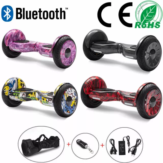 Hoverboard Off-road 10 Zoll Elektro Scooter Bluetooth E-skateboard ElektroRoller