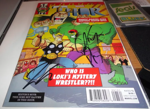 Thor Annual #1 Variant Comic Book Signed by CM PUNK / Jason Aaron