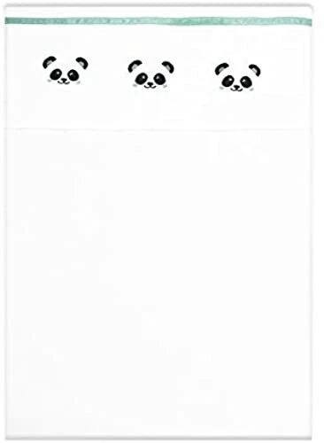 Panda Dreams 1 Drap pour poussette ou lit bebe, 75 x 100 cm, VERT