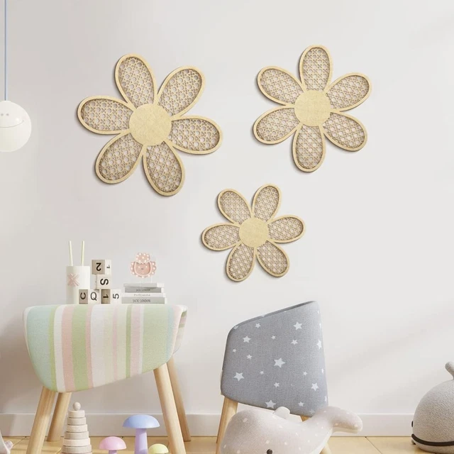 3 pcs 9.84/8.66/7.87 Inch Chrysanthemum Hanging Wall Decoration  Office