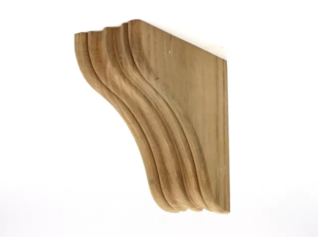 Madera dura maciza de roble y álamo (grado pintura) 3 1/2"" con ancho x 7 1/2"" D x 7 1/2"" H