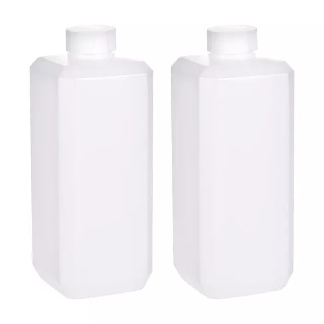 500ml Boca Ancha Muestra Sellado Almacenamiento Botellas,Blanco 2pcs