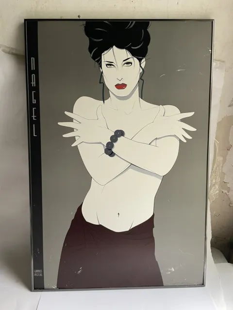 PATRICK NAGEL 1986 VINTAGE SEXY WOMAN GRAPHICS POSTERS Print 24 x 36”