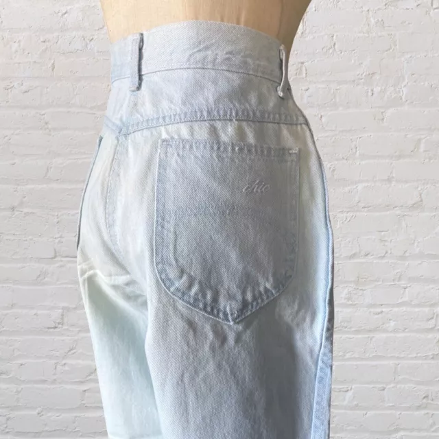 Vintage 80s 90s Mom Jeans High Waisted Tapered Leg Momcore Normcore Light Wash 8