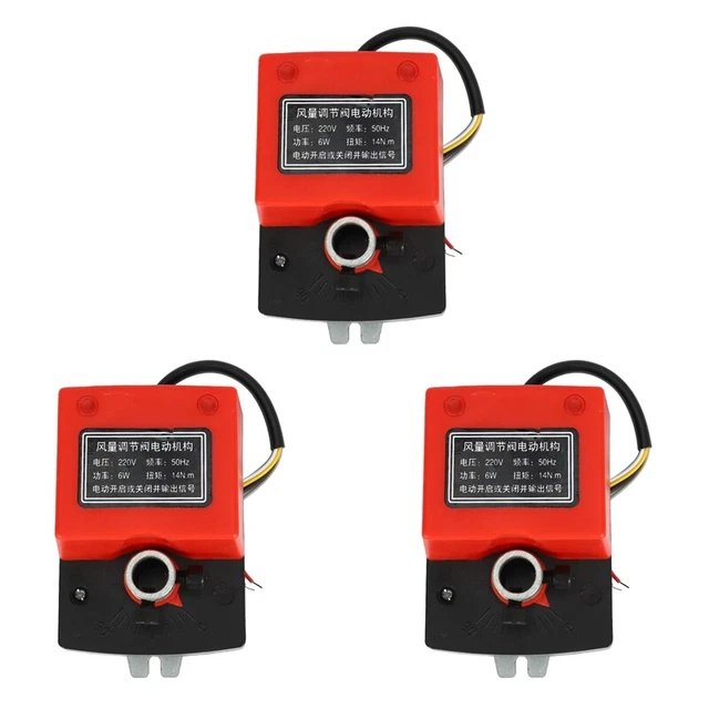 3X air damping valve Ac220V - duct actuator for ventilation venesG6U8