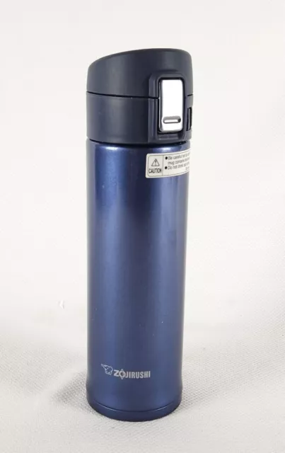 Zojirushi Stainless Steel Travel Mug 16oz Smoky Blue Flip Top