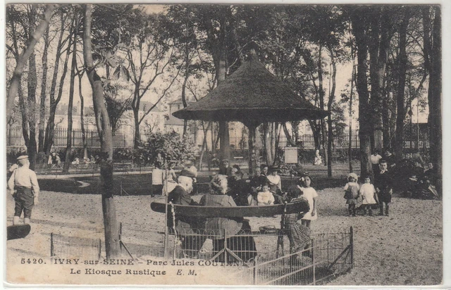 Carte Postale Ivry Sur Seine Parc Jules Coutant Le Kiosque Rustique