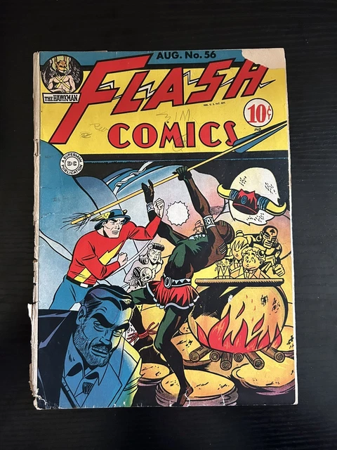 Flash Comics # 56 Golden Age Low Grade