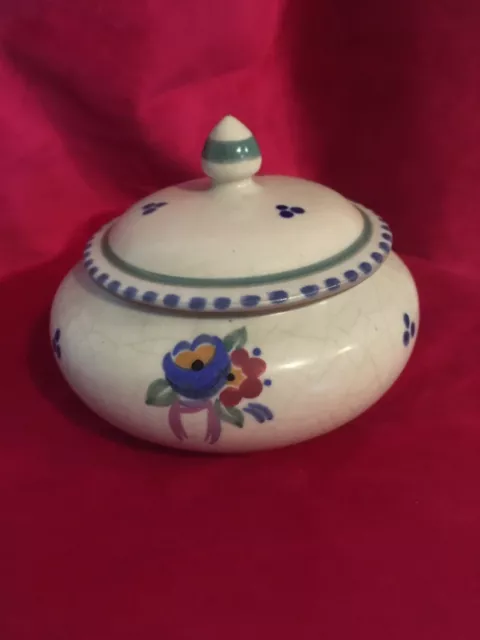 Art Deco Poole Pottery Lidded bowl Carter Stabler Adams Ltd. C1925-34.