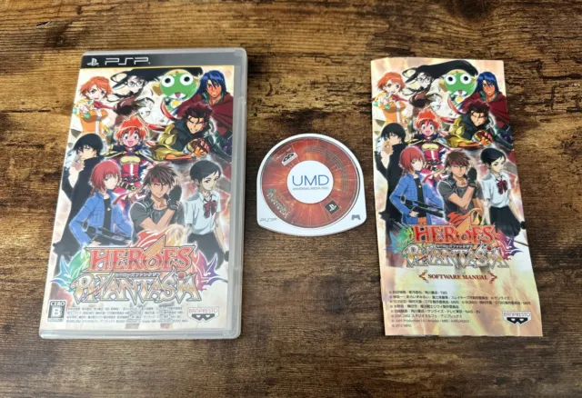 Heroes Phantasia PlayStation PSP Japan Import Complete Tested US Seller