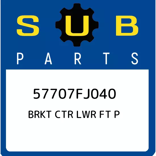 57707FJ040 Subaru Brkt ctr lwr ft p 57707FJ040, New Genuine OEM Part