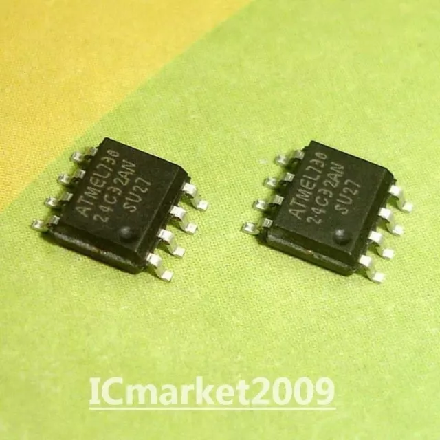 50 PCS AT24C32AN-10SU-2.7 SOP-8 AT24C32 24C32AN SU27 24C32 2-Wire Serial EEPROM