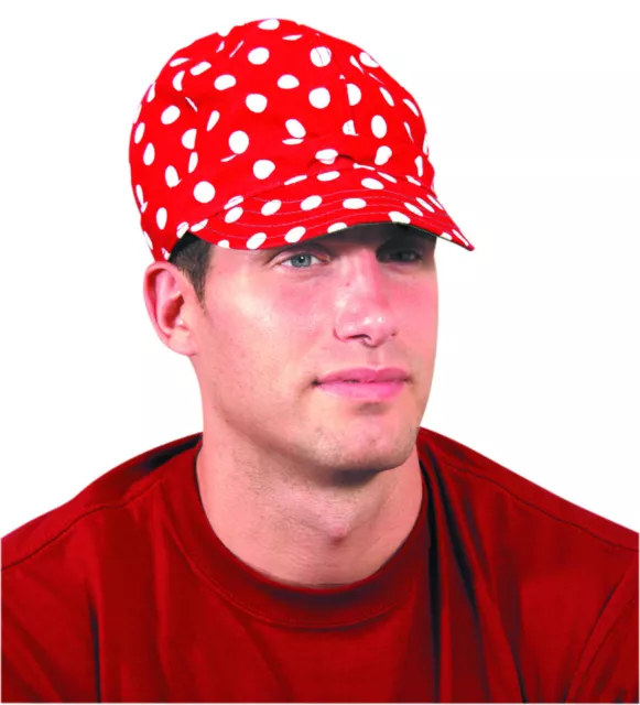 3 Pack Occunomix Tuff Nougies Hard Billed Welders Cap- Polka Dot - Tn8