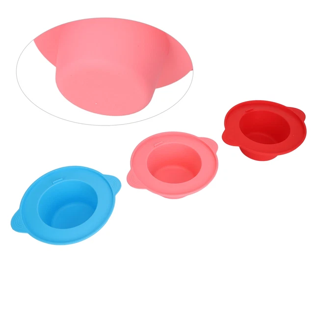 3pcs Silicone Wax Melting Bowl Wide Margin Hair Removing Non Stick Wax Warme Esp