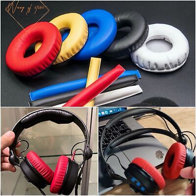 Sennheiser ZOMO HD 25 RED kit spugne cuscinetti ricambio per cuffie Sennheiser HD-25 NUOVO 