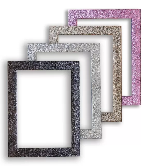 Glitter Range Photo Frame Sparkling  Glitter Effect Picture Photo Frame