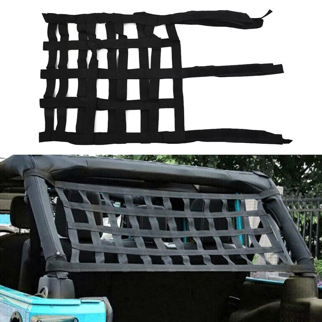 Cinghie Porta Per Jeep Wrangler 2 Pezzi Rosse - Resistenti Regolabili Per TJ JK JKU JL JLU 2007-2018, Nylon Impermeabile - 5