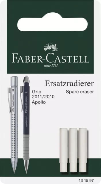 FABER-CASTELL Ersatzradierer für Druckbleistift GRIP 2011 3 Radierer