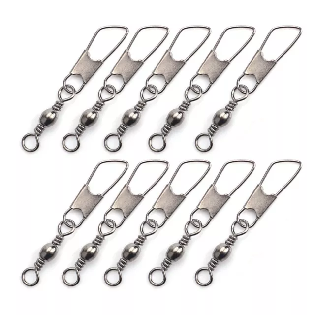 10X American Snap Sea Swivels Sea Boat Carp Fishing Size 4/6/8/10/12/14/16/18/20