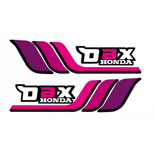 Autocollants de poutre fushia DAX (1977 à 1982)