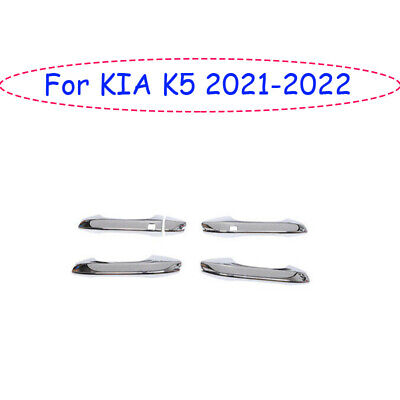 For Kia K5 2021-2022 Chrome Style Exterior Side Smart Door Handle Cover Trim 5pc