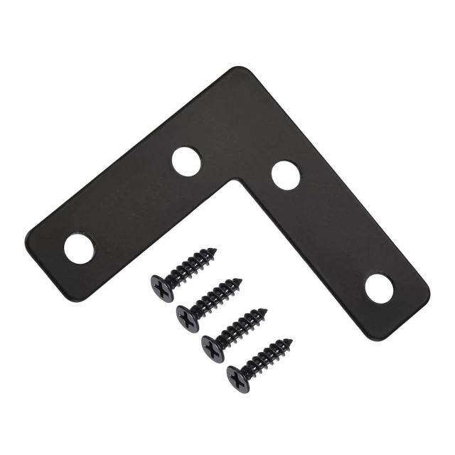 Piastre A T In Metallo Da 12,7 Cm, Staffe Angolari Piatte Per Riparazione, Angolo Di Fissaggio, Zincate, Resistenti, Spessore 2 Mm, Dimensioni - Foto 10