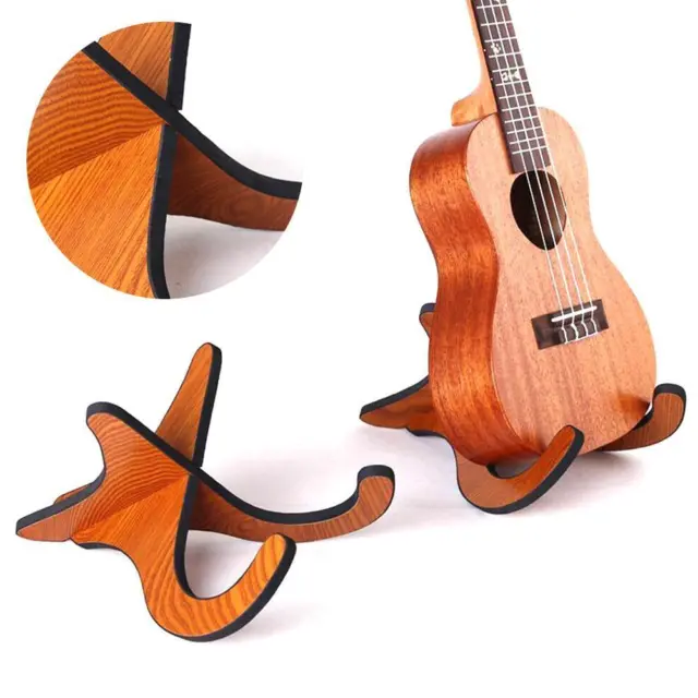 Folding Ukulele Violin Bass Guitar Stand A Frame Floor Ra B5E8 Hanger B0C8