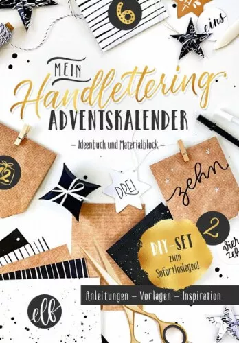 Mein Handlettering Adventskalender|Katja Haas|Broschiertes Buch|Deutsch