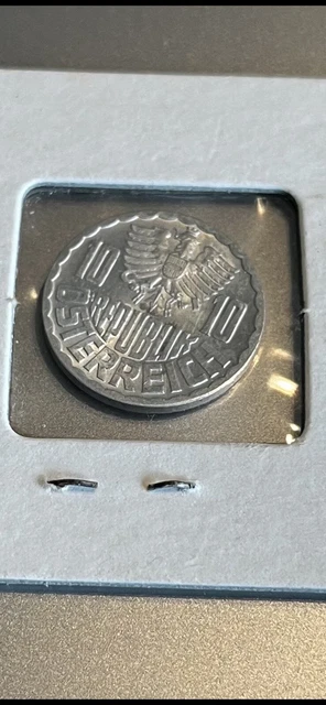 AUSTRIA - 10 GROSCHEN - 1952 - Republik Österreich COIN sealed 2