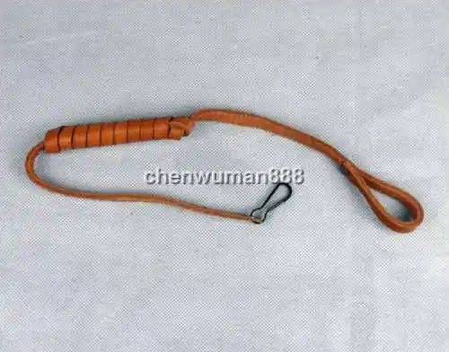 Surplus Original Chinese Army Usmc Pla Pistol Leather Sling Lanyard Keychain
