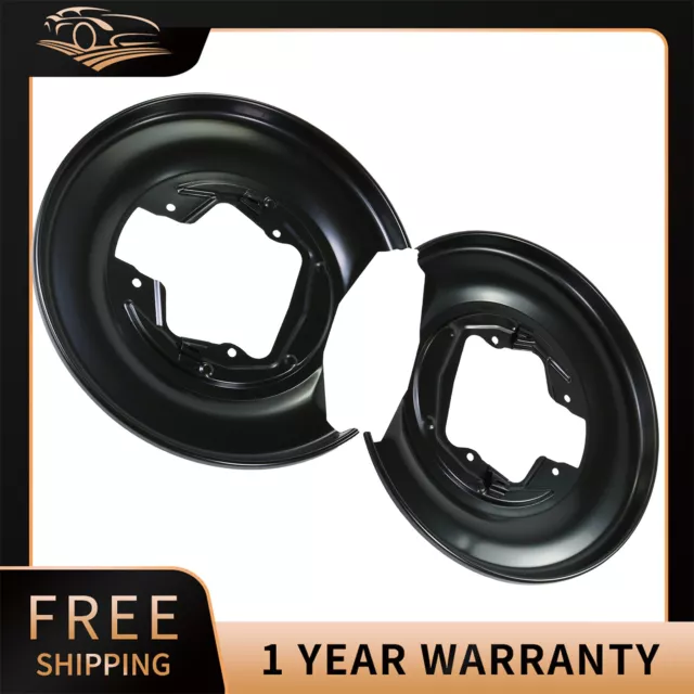 Rear Left Right Brake Disc Back Plate Pair For Volvo S60 S80 V70 XC70 (97-07)