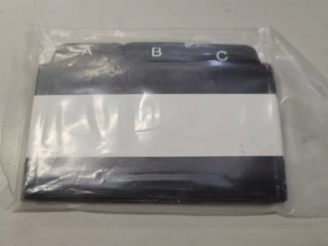Newell Rubbermaid Company #54501 A-Z Black Address Card Tabs - New!