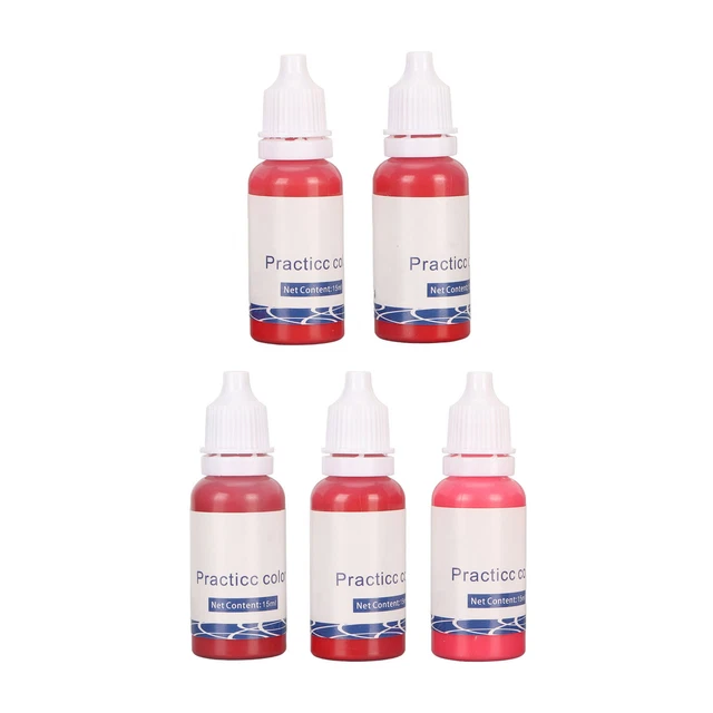 5 Colors Microblading Lip Pigment High Saturation Fast Coloring Lip Permanen Zz1