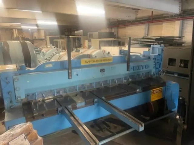 PEXTO 8 Ft. 10 Gauge Mechanical Shear with Back Gauge 550V 3Phase Made In USA