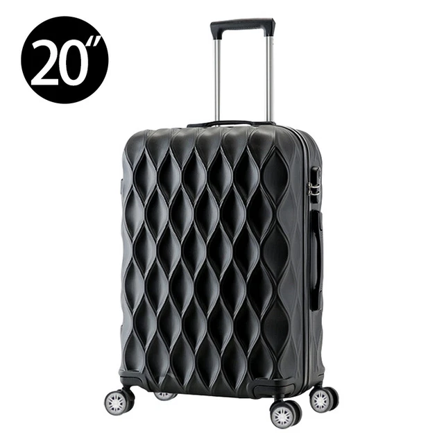 Luggage Suitcase 20" Travel Hard Shell Carry On Lightweight Black