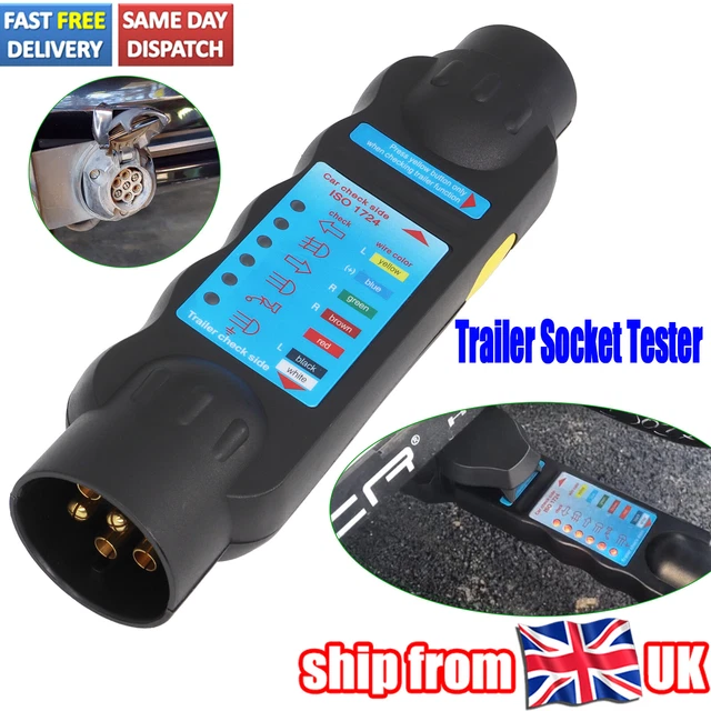 CARAVAN LIGHT WIRING Circuit Tester 12V 7Pin Towing Trailer Tow