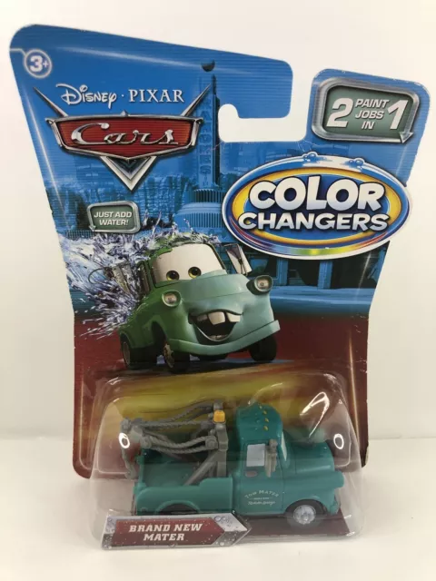 Disney Pixar Cars Color Changers Brand New Mater, NIB, 2 paint jobs in 1