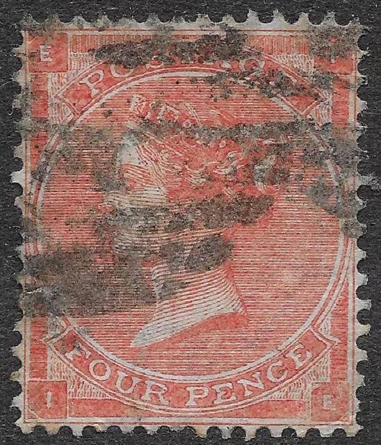 Great Britain Stamps GB SG #81 Scott #34b Used VF 4d Bright Red QV SCV $65