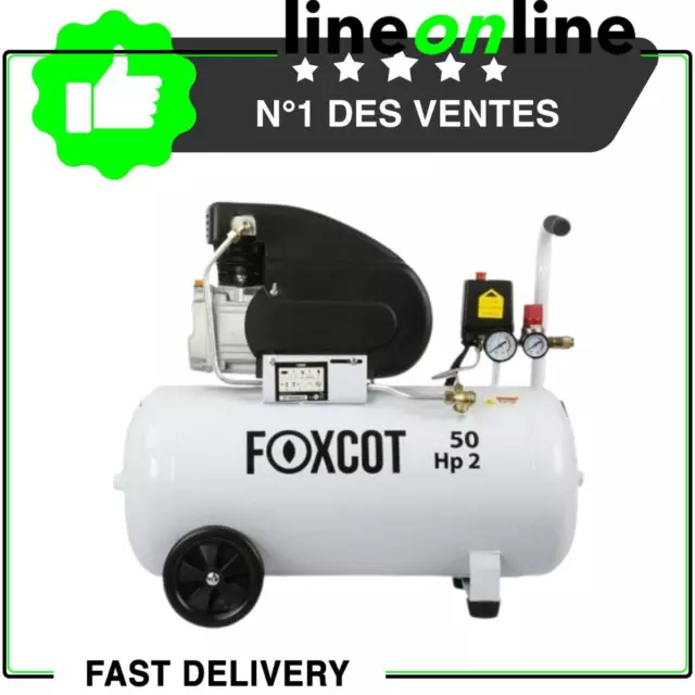 Compresseur d'air 50 litres Foxcot FL50