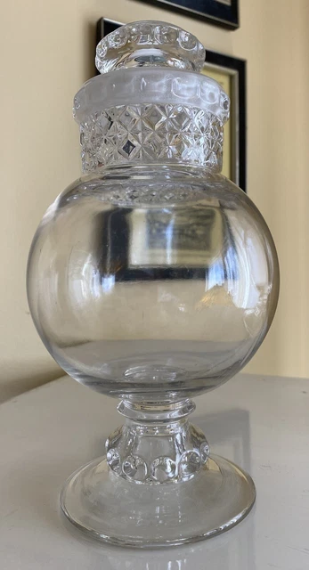 Large Tiffin Dakota Glass Candy Display Jar