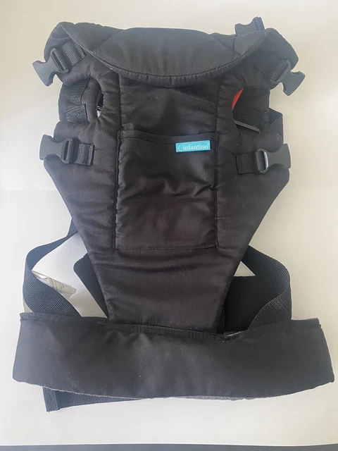 Infantino Flip Back 2 Front Convertible BABY Carrier, Black & Grey.