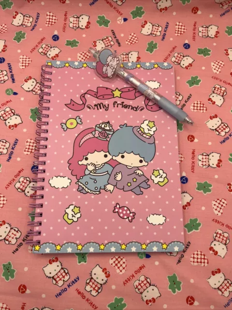 Little Twin Stars Sanrio A5 Notebook & Gel Pen Bundle~ Cute~Stationary ~Gift