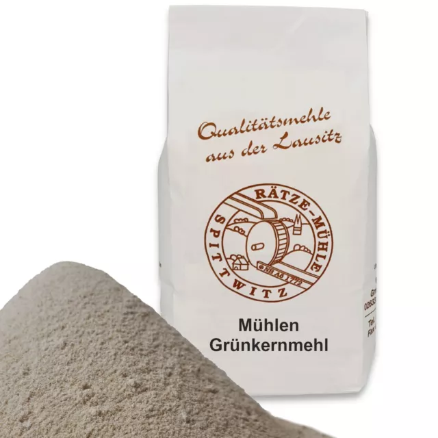 Grünkernmehl frisch aus der Rätze-Mühle 100% regional naturbelassenes Mehl