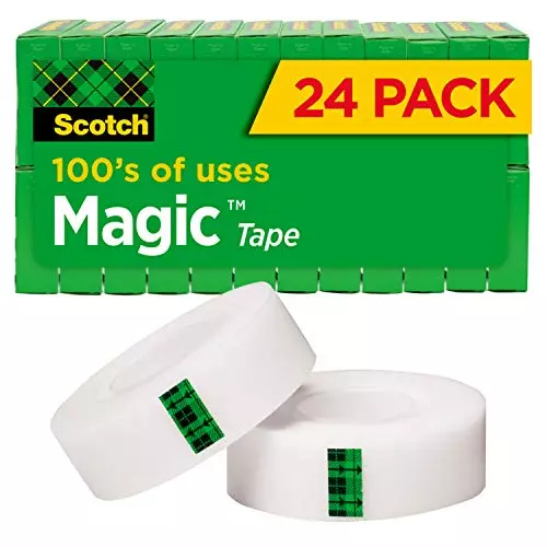 Scotch Magic Tape, 24 Rolls, Numerous Applications, Invisible, Engineered for x