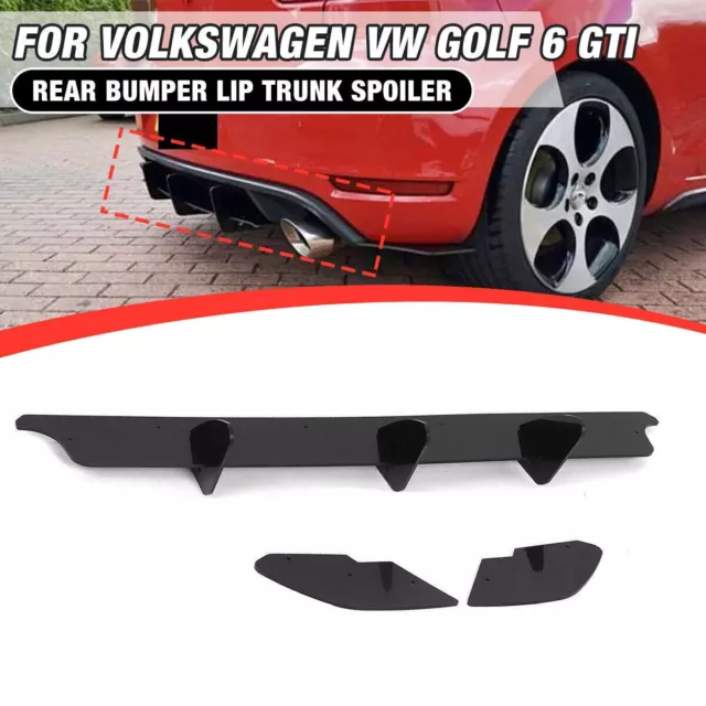 ABS DIFFUSORE POSTERIORE Per Volkswagen VW Golf 6 MK6 GTI Grembiule posteriore