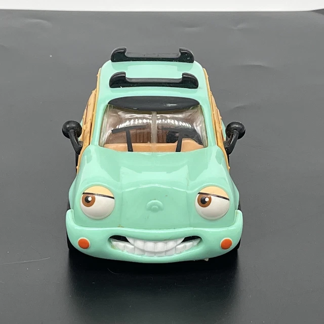 Chevron Cars Woody Wagon #16 Mint Green Brown Beige Toy Vintage