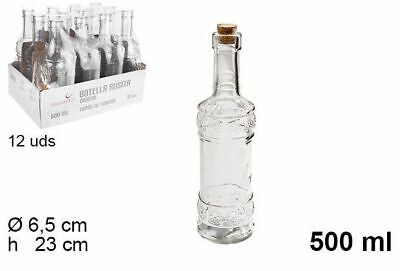 o 50 x 40 ml piccola bottiglia con chiusura a leva grappa 12 pezzi casa-vetro 12 bottiglie vuote in vetro con per vino 24 
